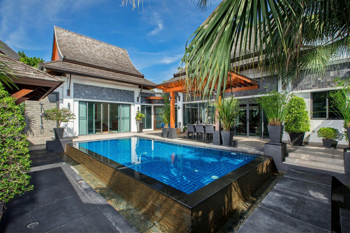 3 bedroom Modern Thai style villa in prestigious Laguna locale West facing Phuket