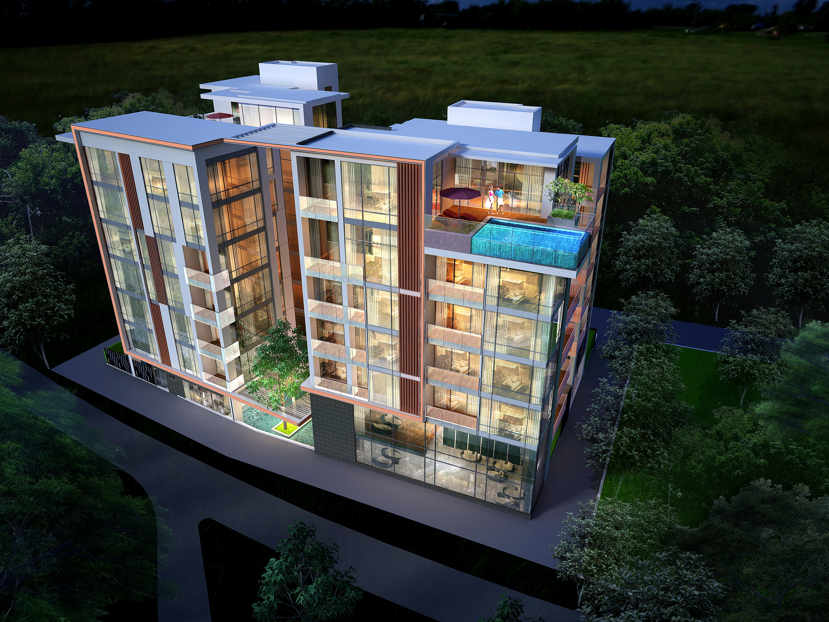 Two 7 storey low rise condominiums in Patong Phuket
