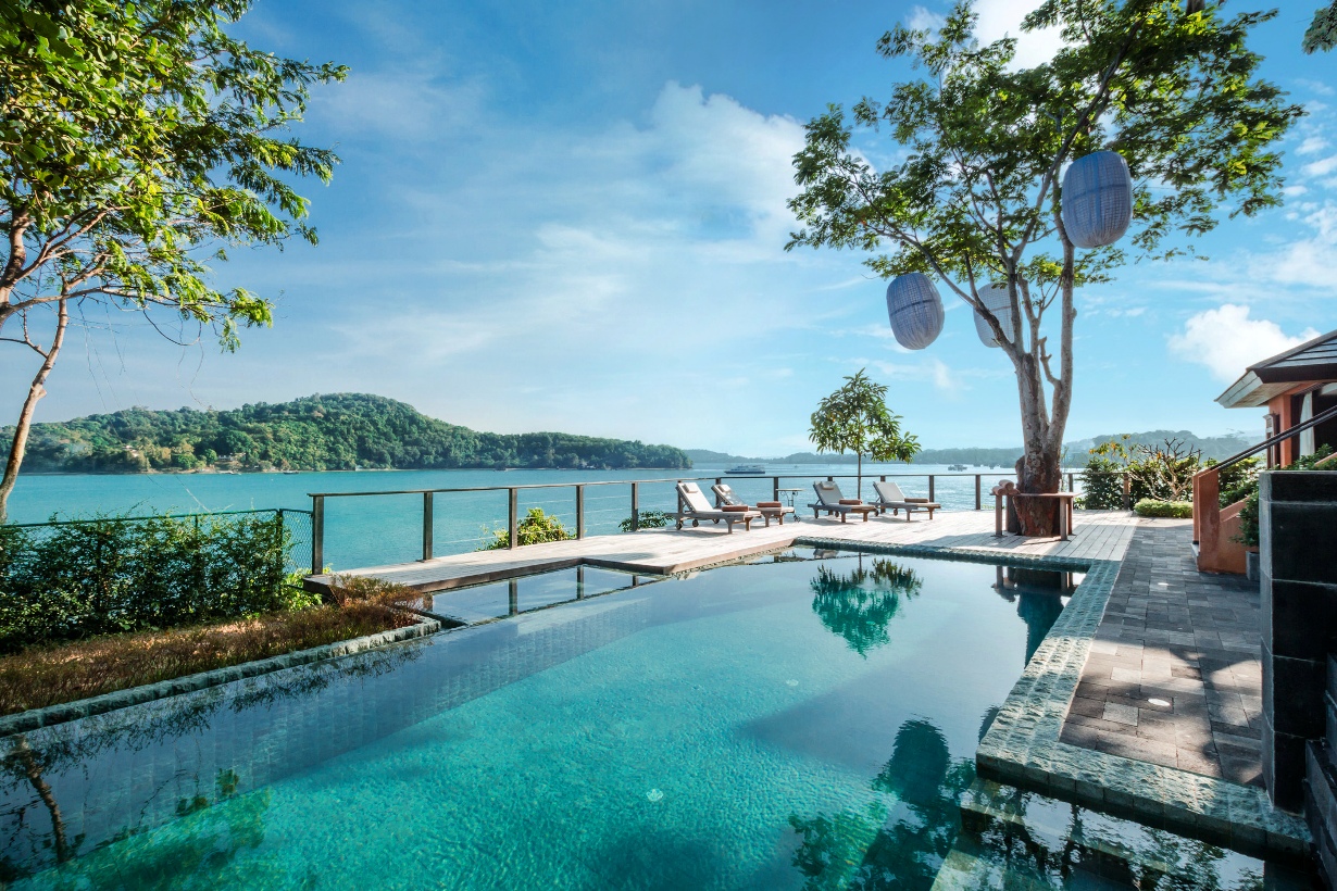 5 bed 5 bathroom waterfront luxury villa Cape Panwa peninsula Phuket