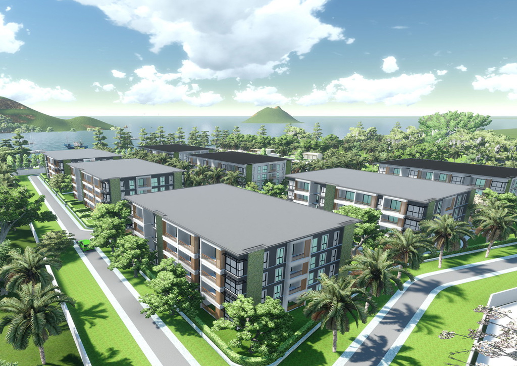 36 Condo units per 1 Rai and 27 apartment units per 1 Rai of land area in Phuket