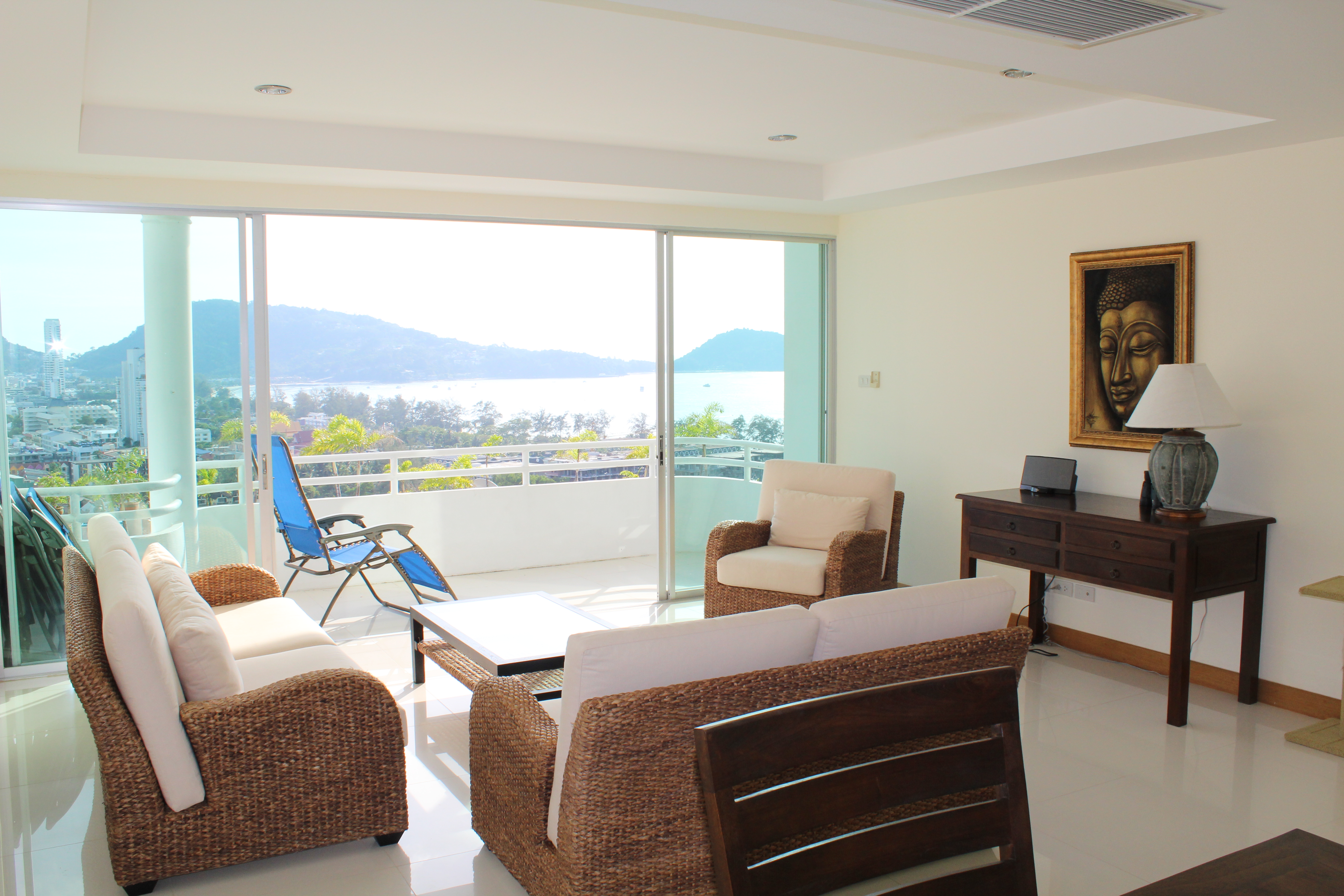 Five level Sea View townhome is built on a hillside in Patong Phuket