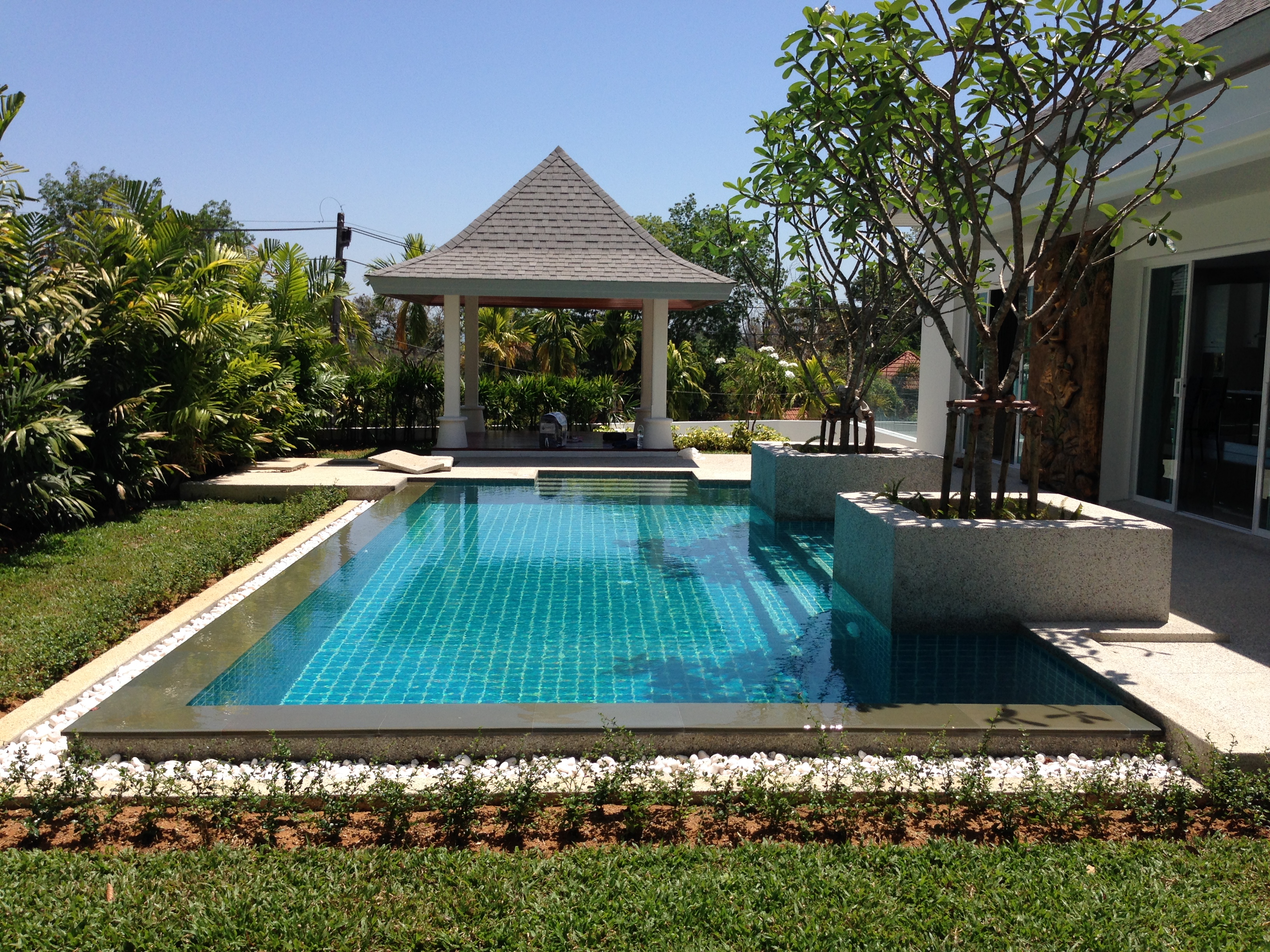 Villa 3 bedroom swimming pool has a lovely garden and sala in Rawai Phuket