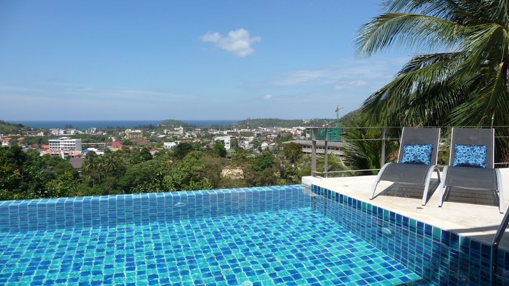 5 bedroom pool villa with sea view in Kata Phuket