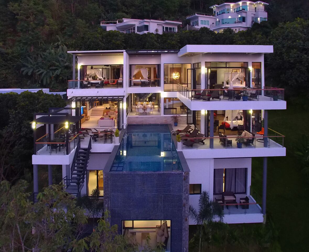 Villas located in Phuket’s Bangtao area and Andaman sea