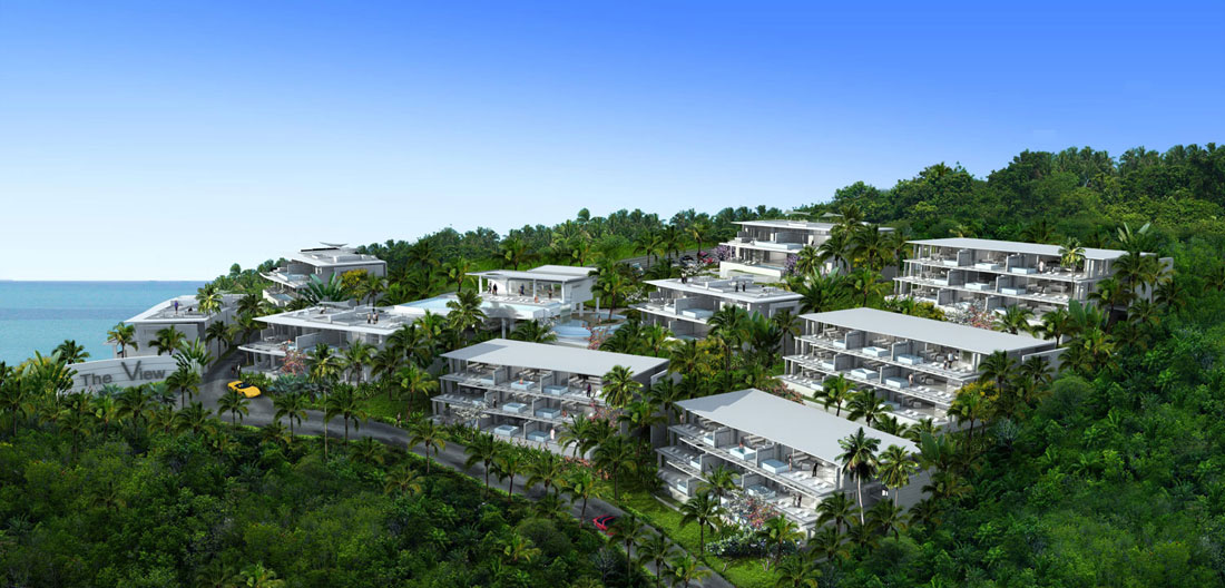 Condominium on the hillside near Kata Bay Phuket