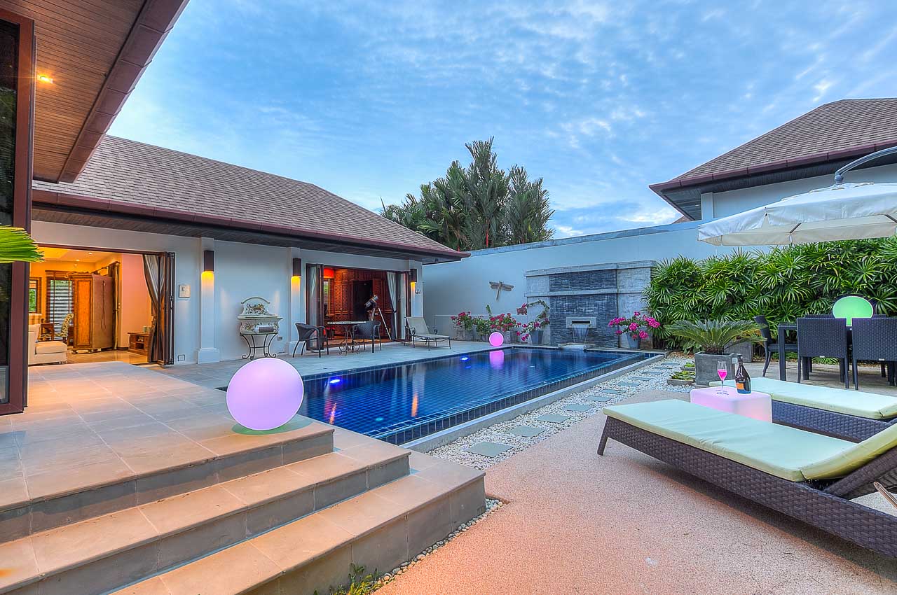 3 bedroom Balinese style pool villa is custom built in Rawai Phuket