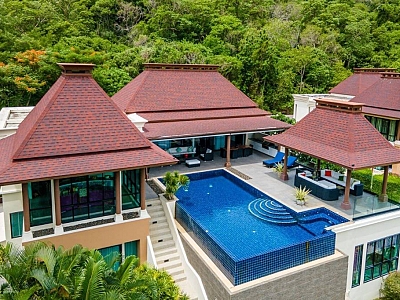 Mountainside Sea View Pool Villa 7 Bed 8 Bath in Khao Tao