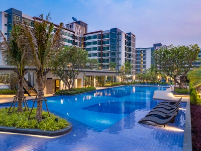 Low-Rise Affordable Resort Style Condo with Good Access and Facilities close to BTS Bearing, Sukhumvit 107 - 2 Bed Units