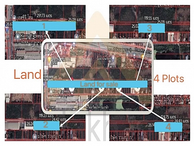 Land for Sale on Lat Krabang,Nearly Suvarnabhumi Airport, Bangkok.