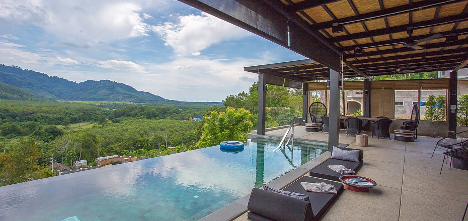 Panoramic mountain view villas in Kamala Phuket
