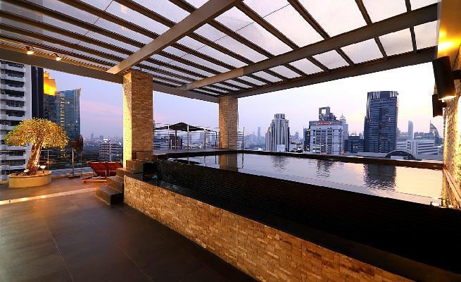 Unique 4 Beds Penthouse Condo with Private Pool and Panoramic Views at Asoke, Bangkok.