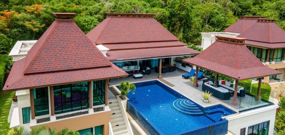 Mountainside Sea View Pool Villa 7 Bed 8 Bath in Khao Tao