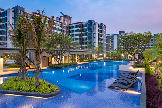 Low-Rise Affordable Resort Style Condo with Good Access and Facilities close to BTS Bearing, Sukhumvit 107 - 2 Bed Units